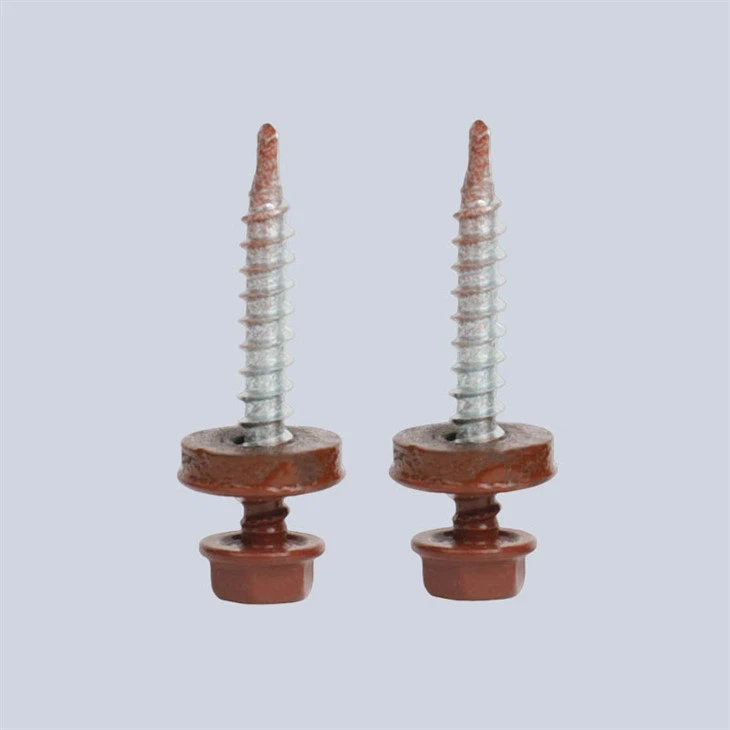 Painted Head Hex Washer Head Self Drilling Screw and Tapping Screws Painted Head Hex Washer Head Self Drilling Screw and Tapping Screws